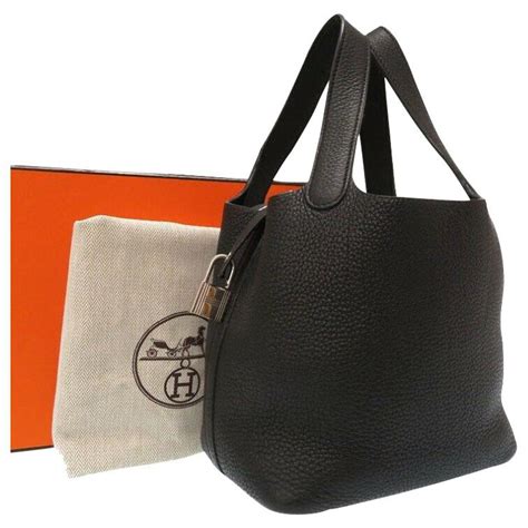 hermes picotin noir|hermes picotin 22 price 2022.